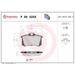Sada brzdových destiček BREMBO P85020X | Zboží Auto