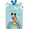 Dětské povlečení Jerry Fabrics povlečení Mickey Rainbow 100721 100 x 135 , 40 x 60 cm