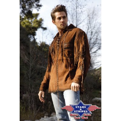 Westernová semišová košile bunda Crockett – Zboží Mobilmania