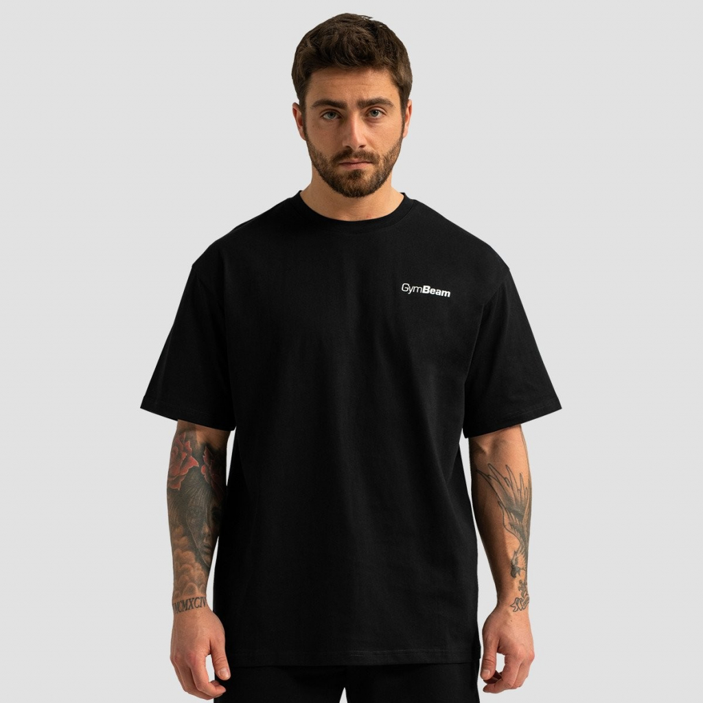 GymBeam tričko Oversized Limitless Black černá