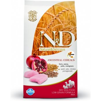 N&D Low Grain Dog Adult Mini Chicken & Pomegranate 4 x 2,5 kg