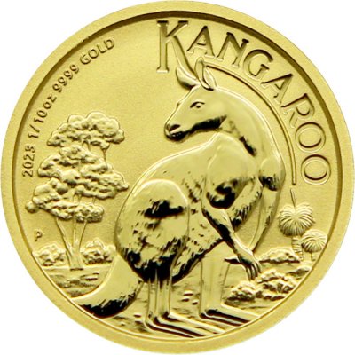 The Perth Mint Australia Zlatá mince 15 AUD Australian Kangaroo 1/10 oz