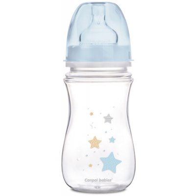 Canpol babies Newborn láhev na mléko modrá Hvězdy 240ml – Sleviste.cz