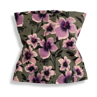 ESITO Bavlněný nákrčník Purple flower zelená – Hledejceny.cz