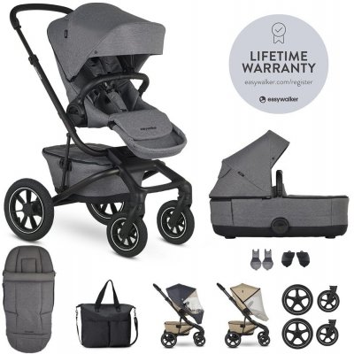 Easywalker Set XXL kombinovaný Jimmey s příslušenstvím Iris Grey 2023