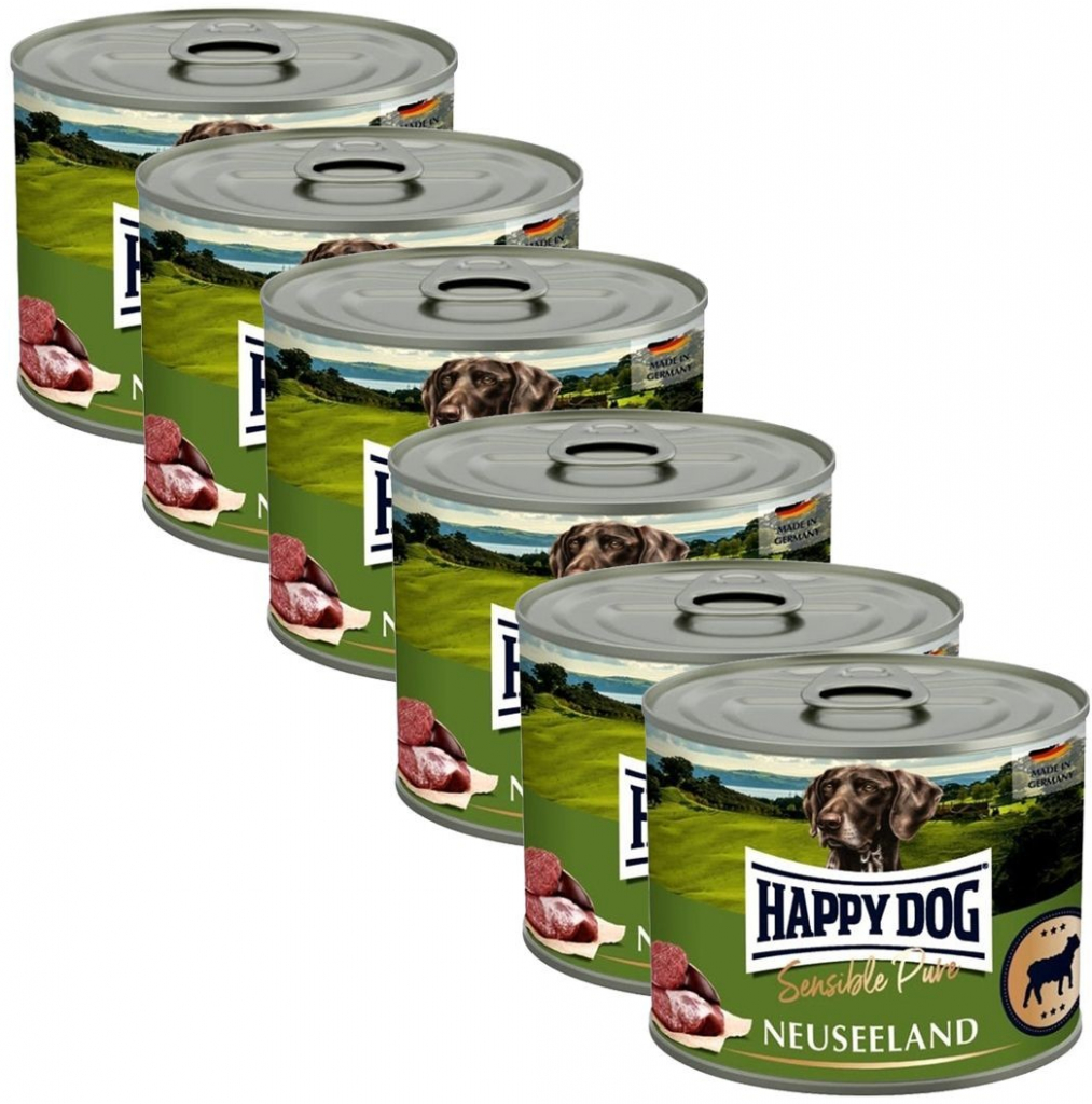 Happy Dog Lamm Pur Neuseeland jehněčí 6 x 200 g