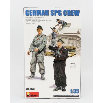 MiniArt German SPG Crew 4 fig. w/ ammo boxes&shells 35363 1:35 – Zboží Mobilmania