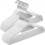 SONGMICS Plastová ramínka 50 ks bílá – Zboží Dáma