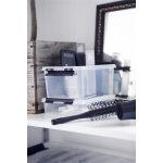 SMARTSTORE Úložný box Classic 1, průhledný, plast, 1 l, černé úchytky, SMARTSTORE 3520070 223791 – Hledejceny.cz