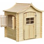 Timbela Dřevěný domeček pro děti M550-1 bez podlahy 94 x 118 cm – Zboží Mobilmania