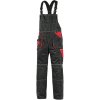 Pracovní oděv Canis CXS ORION KRYŠTOF Pracovní kalhoty s laclem zimní černo/červené
