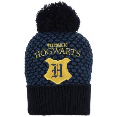 Zimní Čepice Harry Potter Hogwarts zlatý erb – Zboží Mobilmania