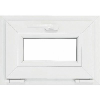 Solid Elements ECO Sklepní okno S1, 60 × 40 cm, jednosklo, 4 komory, bílé W2VNBCZTK1.0026 – Zboží Mobilmania