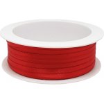 Stuha atlasová červená, šíře 3mm – Sleviste.cz