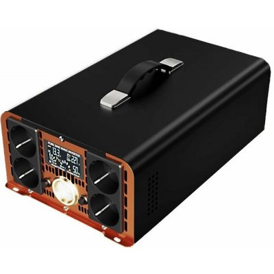 HOULI Power Inverter 24V/230V, 5000W/10000W, čistá sinusoida, 4 zásuvky HPGC0050U | Zboží Auto