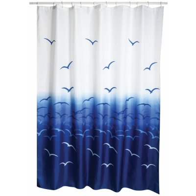 MSV MOUETTES motiv racků bílo-modrý 180 x 200 cm – Zboží Dáma