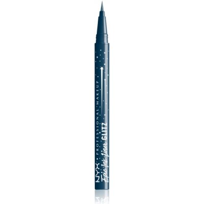 NYX Professional Makeup Epic Ink Glitz Metallic Liquid Eyeliner oční linka Černá 1 ml – Hledejceny.cz