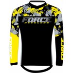 Force RECKLESS dlouhý rukáv černo-žluto-šedý – Zboží Mobilmania