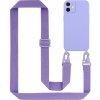 Pouzdro a kryt na mobilní telefon Apple Cadorabo Ochranné pouzdro pro Apple iPhone 12 MINI Case in Fialová Pouzdro na mobilní telefon s řetízkem Délka nastavitelného řemínku na kabel