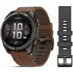 Garmin Fenix 8 PRO 51mm AMOLED Sapphire Carbon grey/Chestnut 010-03199-40 – Zboží Živě