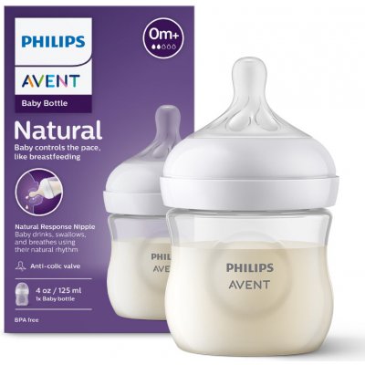 Avent Philips kojenecká láhev Natural Response transparentní 125 ml