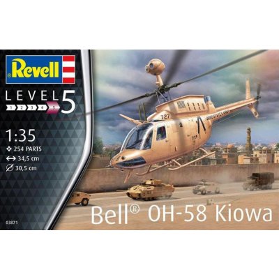 Revell Model Kit Plastic vrtulník 03871 OH 58 Kiowa 1:35 od 929 Kč -  Heureka.cz