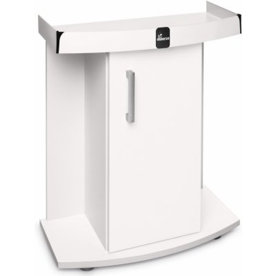 Diversa stolek Comfort 60 x 30 x 67 cm vypouklý bílá – Sleviste.cz