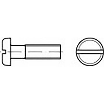 TOOLCRAFT TO-6853413 šrouby s plochou kulatou hlavou M6 25 mm příruba DIN 85 Ušlechtilá ocel V2A A2 100 ks – Zboží Mobilmania
