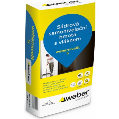 WEBER Nivelit S samonivelační podlahová hmota 25 kg – Zbozi.Blesk.cz