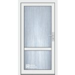 Kömmerling vchodové dveře 76 AD OM 1012 levé bílá sklo ornamentální kůra čirá 90 x 203 cm – Hledejceny.cz