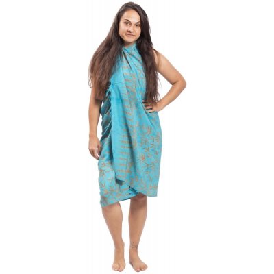Sarong BALI BATIK tyrkysový II. – Zboží Dáma