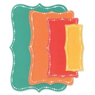 Sizzix Rámečky ozdobné vyřezávací a embosovací kovové šablony Framelits 8ks – Sleviste.cz