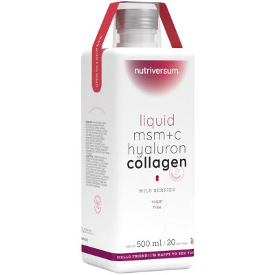 Nutriversum Liquid MSM+C Hyaluron Collagen wild berries 500 ml – Hledejceny.cz