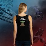 Gymtime dámské tílko SMOL BUT STRONG Černá – Zboží Mobilmania