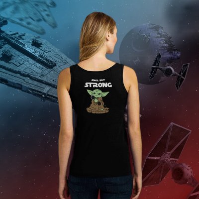 Gymtime dámské tílko SMOL BUT STRONG Černá – Zboží Mobilmania