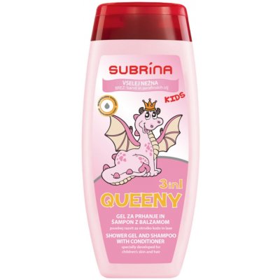 Subrina Queeny Dětský sprchový gel a šampon s kondicionérem 3v1 250 ml – Sleviste.cz