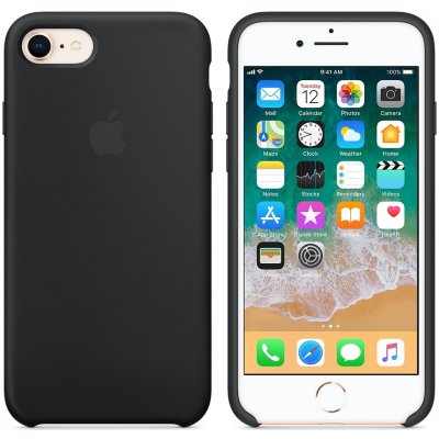 Apple iPhone 8/7 Silicone Case Black MQGK2ZM/A – Zboží Mobilmania