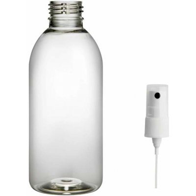 Tera plastová lahvička čirá s kosmetickým rozprašovačem 200 ml – Zboží Dáma