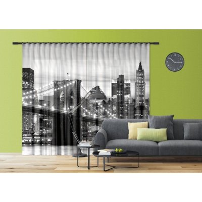 Fotozávěs brooklynský most FCSXXL 7416 textilní foto závěs / závěsy s fototiskem 280 x 245 cm AG Design – Sleviste.cz