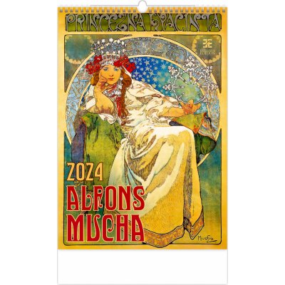 Nástěnný Alfons Mucha 2023