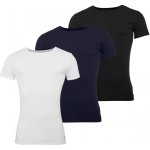 Tommy Hilfiger sada tří pánských basic triček v tmavě modré a bílé Premium Essentials černé – Hledejceny.cz