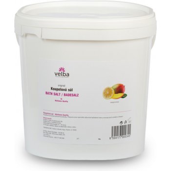 Velba Wellness Koupelová sůl Mango a citrus 5 kg