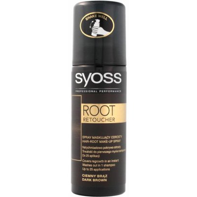Syoss Root Retoucher tmavě hnědý sprej na odrosty 120 ml – Zboží Mobilmania