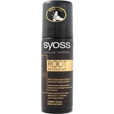 Syoss Root Retoucher tmavě hnědý sprej na odrosty 120 ml – Zboží Dáma