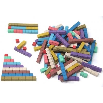 Wissner Počítací tyčinky Montessori 10 barev 100 ks – Zboží Dáma