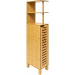 5five Simply Smart Bambusová úzká koupelnová skříňka SICELA, 30 x 19 x 120 cm hnědý – Zboží Mobilmania