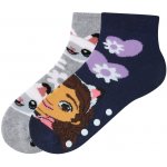 Dívčí termo ponožky, 2 páry šedá navy modrá – Sleviste.cz