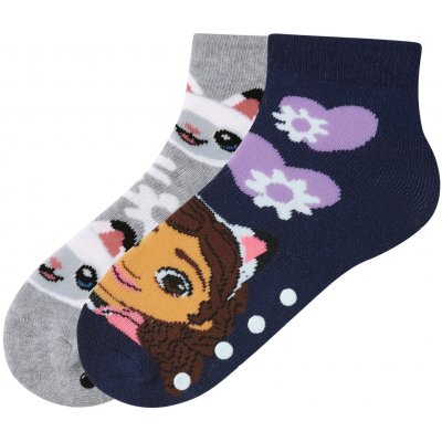 Dívčí termo ponožky, 2 páry šedá navy modrá – Sleviste.cz