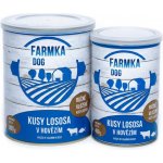 Sokol Falco Farmka Dog kusy lososa v hovězím 800 g – Sleviste.cz