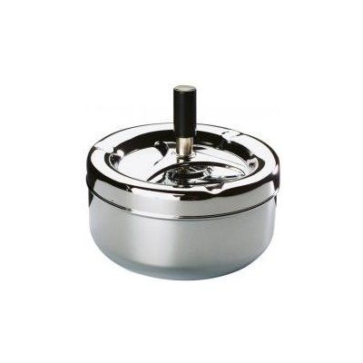 APS Popelník s tlačítkem chromovaný průměr 130 mm Classic inox – Zboží Dáma